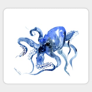 Navy Blue OCtopus Artwork Sticker